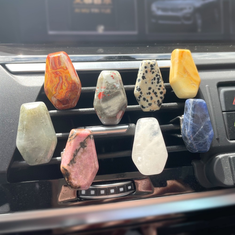 7 Types Crystal Car Air Vent Clips Moon Crystal Wholesale Car Accessor