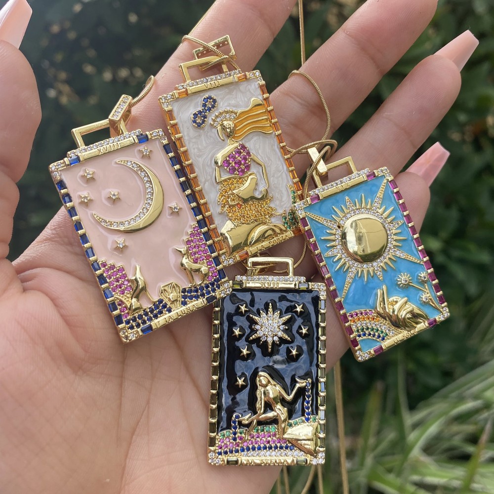 Tarot Card Necklace – RosyWine